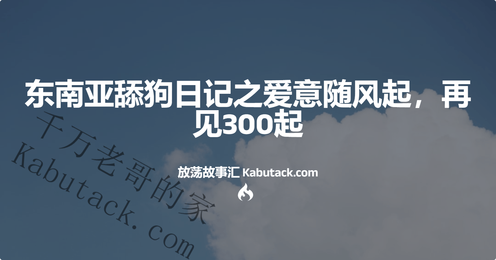 东南亚舔狗日记之爱意随风起，再见300起